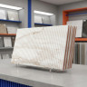 Капелла белый ОП 02 25х40 см керамическая плитка глянцевая рельефная Gracia ceramica бел низ 02 - 14шт 1.4м2
