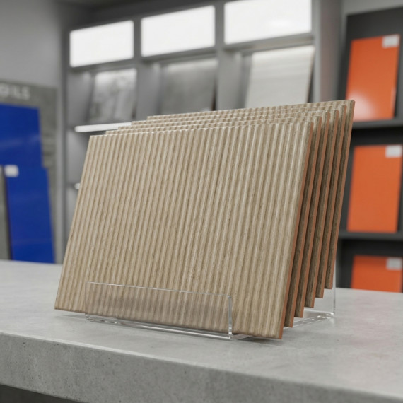 Муза бежевый рейки ОП 04 25х40 см керамическая плитка Gracia ceramica низ 04 - 14шт 1.4м2