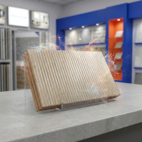 Муза бежевый рейки ОП 040 25х40 см керамическая плитка Gracia ceramica низ 04 - 14шт 1.4м2