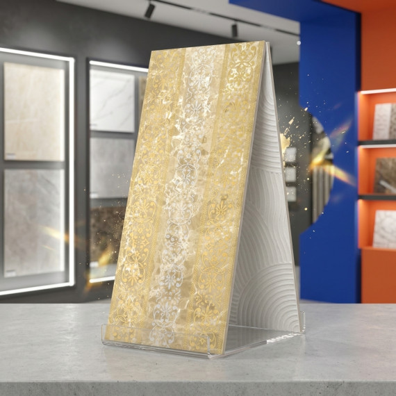 Богемия бежевый декор ОП 02 25х60 см декор керамический Gracia ceramica Bohemia декор 02 - 1шт 0.15м2